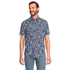 Men's Lands' End Traditional-Fit Chambray Button-Down Shirt