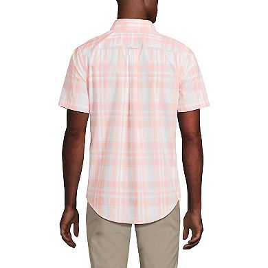 Big & Tall Lands' End Traditional-Fit Essential Lightweight Poplin Button-Down Shirt