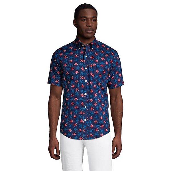 Big & Tall Lands' End Traditional-Fit Essential Lightweight Poplin ...