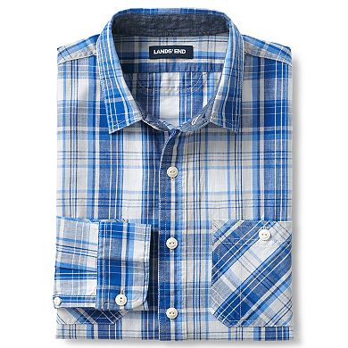 Big & Tall Lands' End Traditional-Fit Chambray Work Shirt