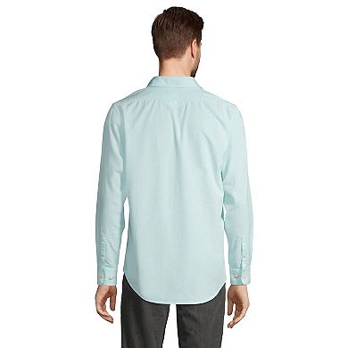 Men's Lands' End Traditional-Fit Chambray Work Shirt