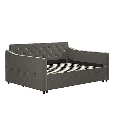 Novogratz Upholstered Full Daybed & Twin Trundle 2-piece Set