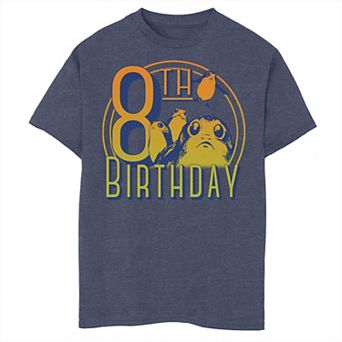 Boys 8-20 Star Wars: The Last Jedi Porgs 8th Birthday Graphic Tee