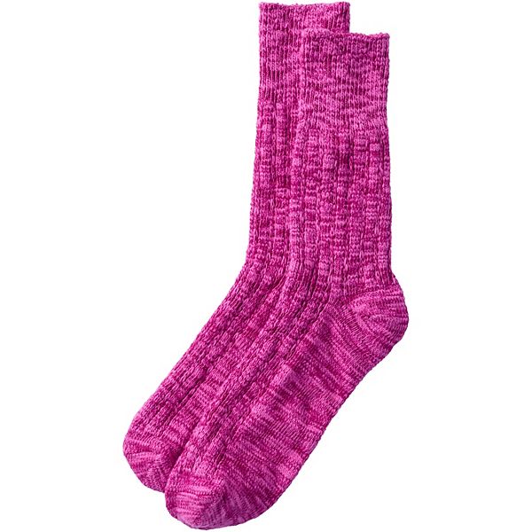 Women's Lands' End Marled Crew Socks