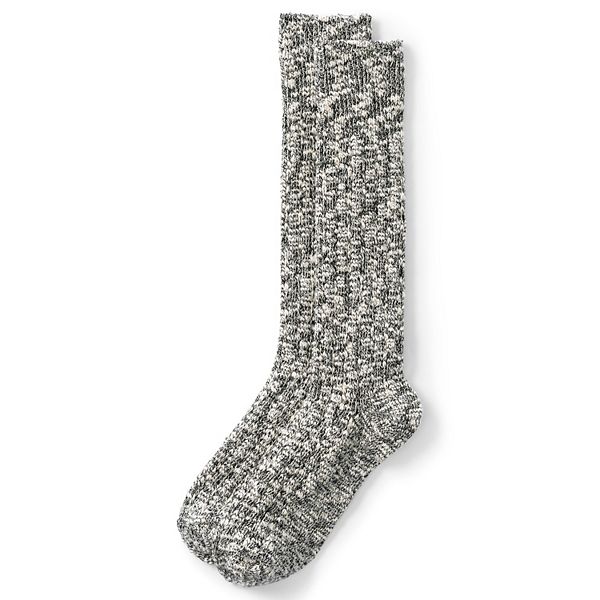 Women's Lands' End Marled Boot Socks