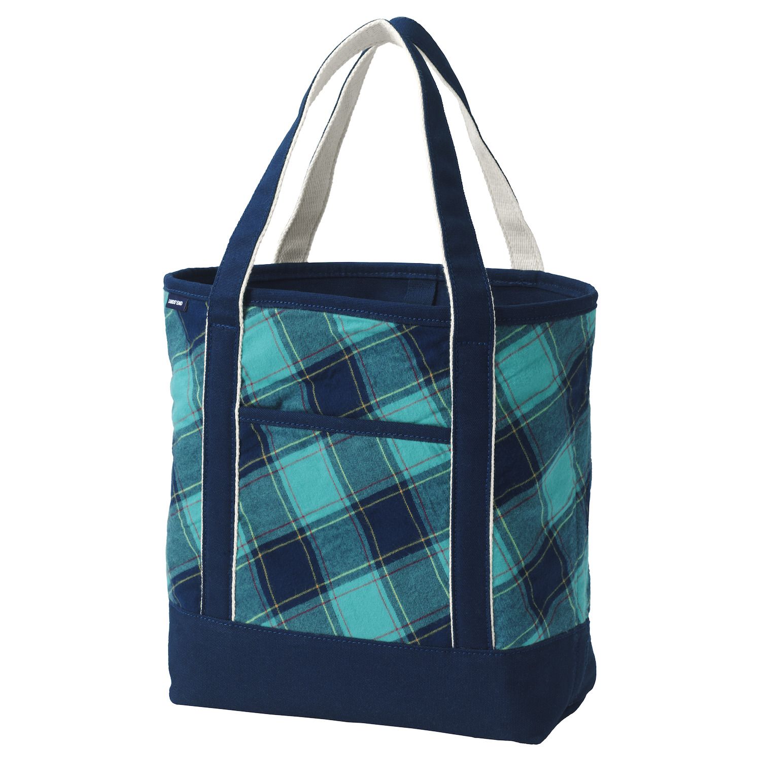Image for Lands' End Flannel Open Top Tote Bag at Kohl's.