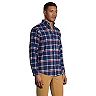 Big & Tall Lands' End Tailored-Fit Plaid Flagship Flannel Shirt