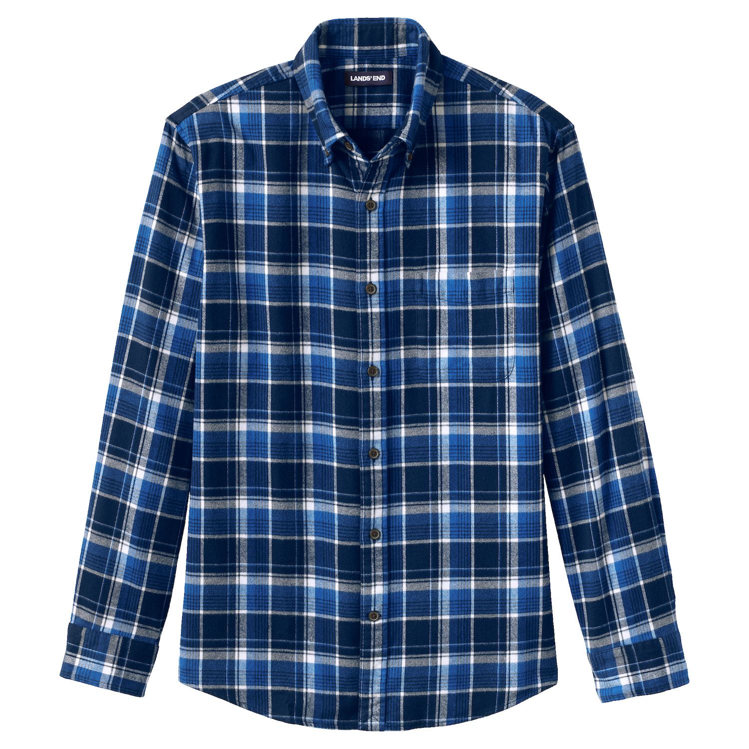 tailored fit flannel shirt