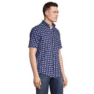 Men's Lands' End Traditional-Fit No-Iron Button-Down Sport Shirt