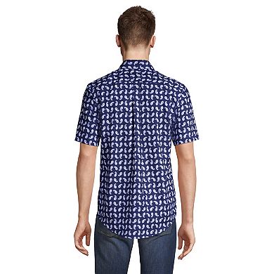 Men's Lands' End Traditional-Fit No-Iron Sportshirt
