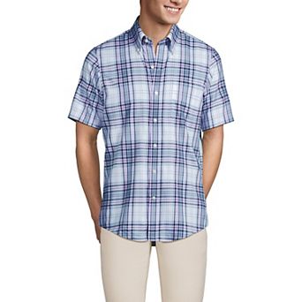 Men's Lands' End Traditional-Fit No-Iron Button-Down Sport Shirt