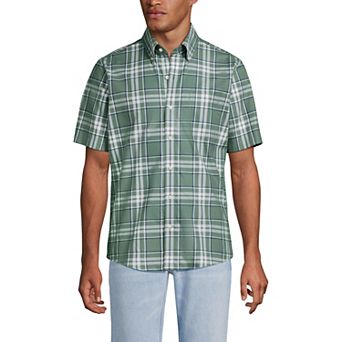Men's Lands' End Traditional-Fit No-Iron Button-Down Sport Shirt