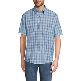 Men's Lands' End Traditional-Fit No-Iron Button-Down Sport Shirt
