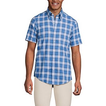 Men's Lands' End Traditional-Fit No-Iron Button-Down Sport Shirt
