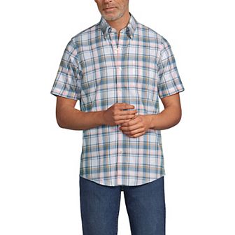 Men's Lands' End Traditional-Fit No-Iron Button-Down Sport Shirt
