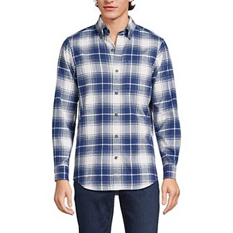 Men's Lands' End Traditional-Fit Flagship Flannel Shirt