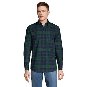 Men's Lands' End Traditional-Fit Flagship Flannel Shirt