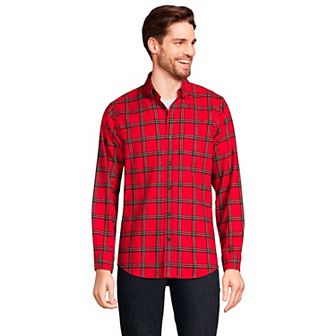 Men's Lands' End Traditional-Fit Flagship Flannel Shirt