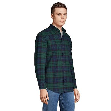 Big & Tall Lands' End Tailored-Fit Flagship Flannel Shirt