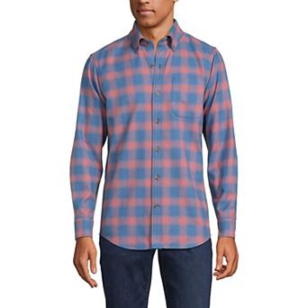 Big & Tall Lands' End Traditional-Fit Flagship Flannel Shirt