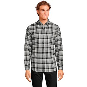 Big & Tall Lands' End Traditional-Fit Flagship Flannel Shirt