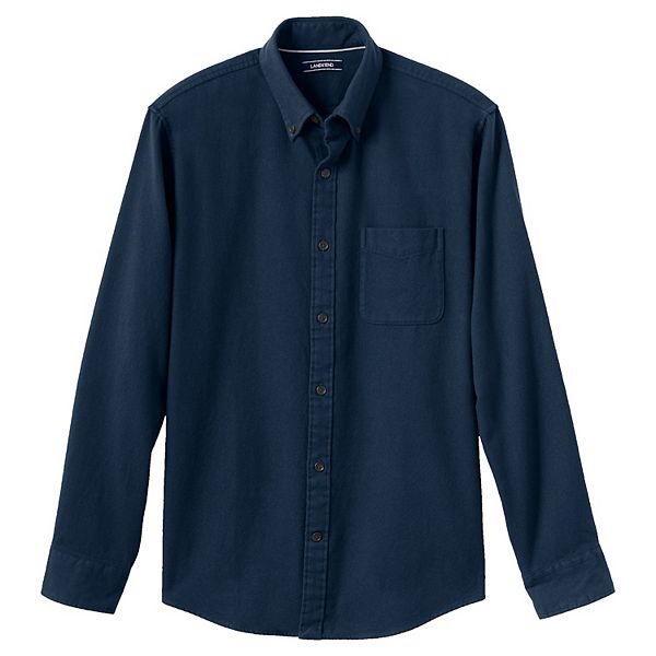 Big & Tall Lands' End Tailored-Fit Flagship Flannel Shirt