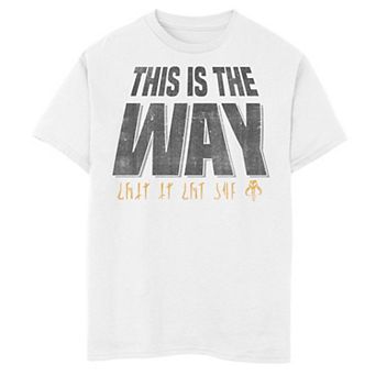 Boys 6-20 Star Wars The Mandalorian This Is The Way Fade Tee
