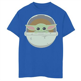 Boys 8-20 Star Wars The Mandalorian Simple Carriage Chibi Poster Tee