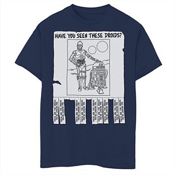 Boys 8-20 Star Wars Have You Seen These Driods Distressed Poster Tee