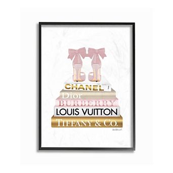 Stupell Home Decor Pink Heels Glam Framed Wall Art