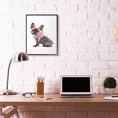 Stupell Home Decor Puppy Watercolor Framed Wall Art