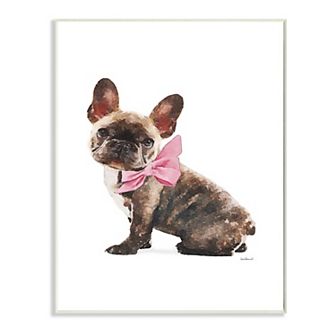 Stupell Home Decor Puppy Watercolor Plaque Wall Art