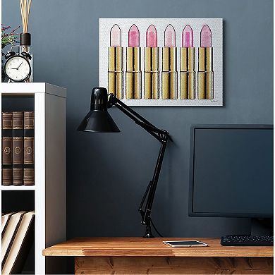 Stupell Home Decor Pink Lipstick Canvas Wall Art