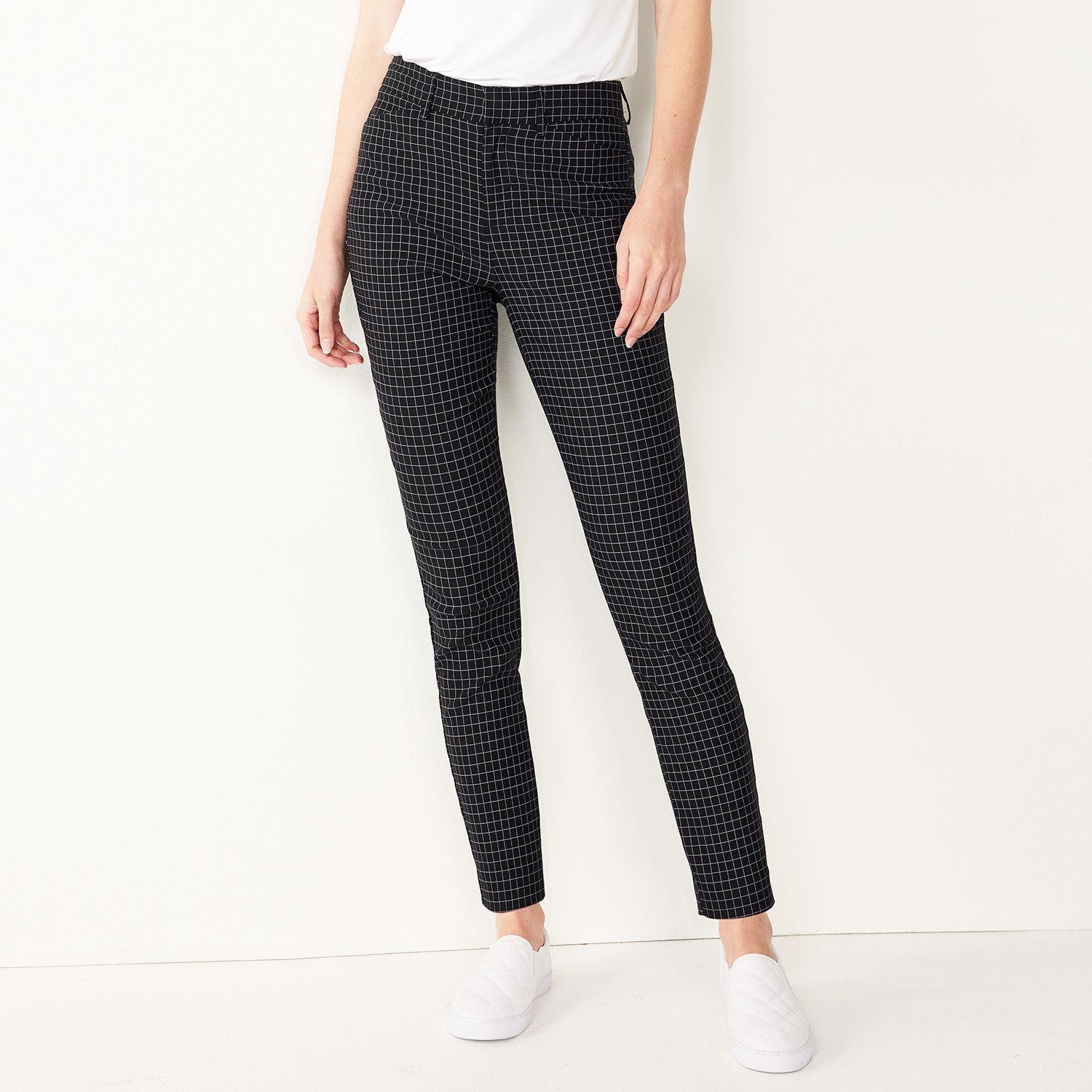 kohls white pants womens