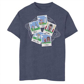 Boys 8-20 The Pink Panther Around The World Pictures Tee