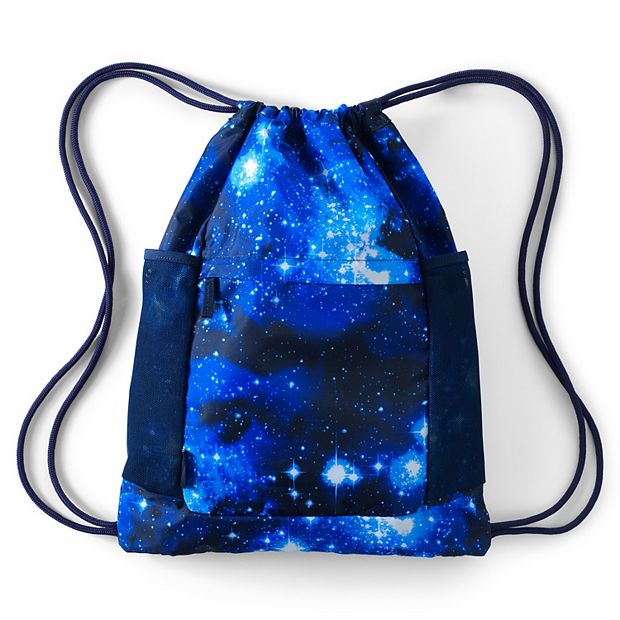 Light Blue Drawstring Bags, Set of 8