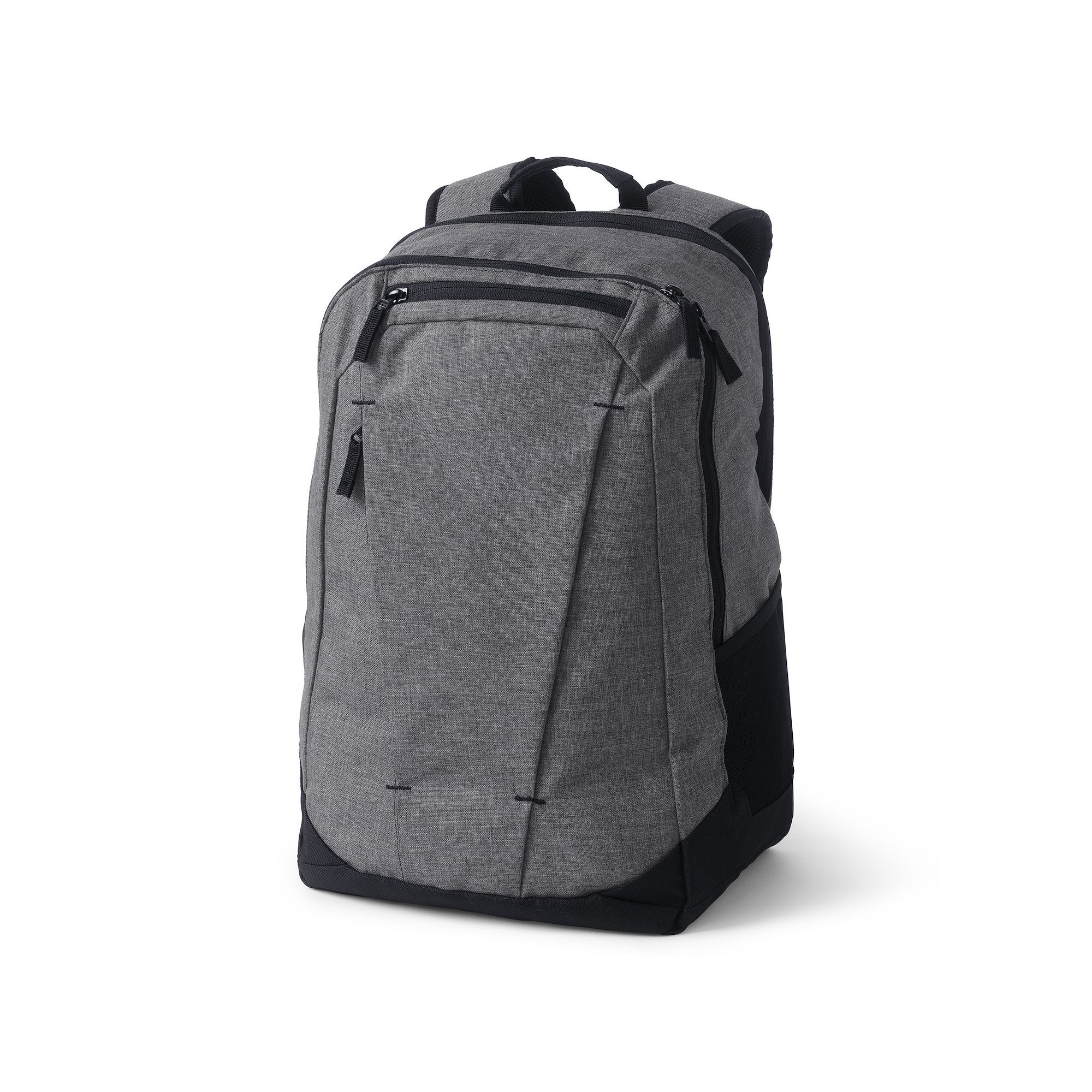 Kids Lands End TechPack Large Backpack, Black Grey