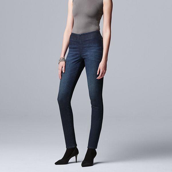 Simply Vera Vera Wang, Pants & Jumpsuits, Simply Vera Vera Wang Pull On  Jeggings Skinny Jean Style Womens Medium