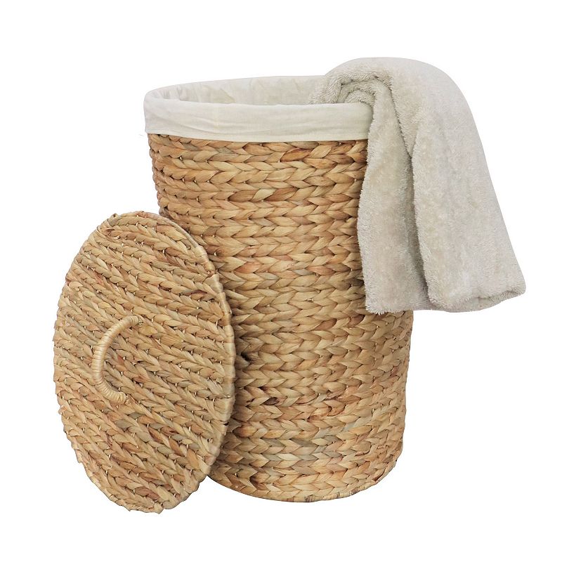 Sonoma Goods For Life Round Lined Hamper, Multicolor
