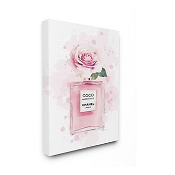 Stupell Home Decor Soft Pink Flower Perfume Canvas Wall Art