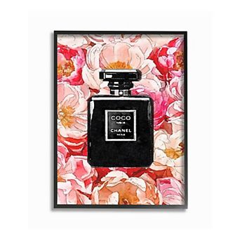 Stupell Home Decor Black Perfume Watercolor Framed Wall Art