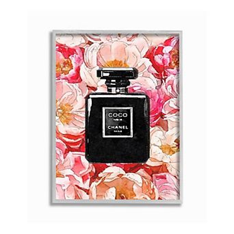 Stupell Home Decor Black Perfume Framed Wall Art