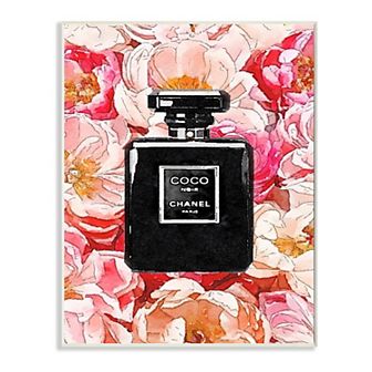 Stupell Home Decor Black Perfume Plaque Wall Art