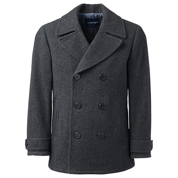 Lands end 2024 wool coat