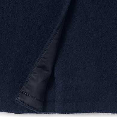 Big & Tall Lands' End Double-Breasted Wool-Blend Peacoat