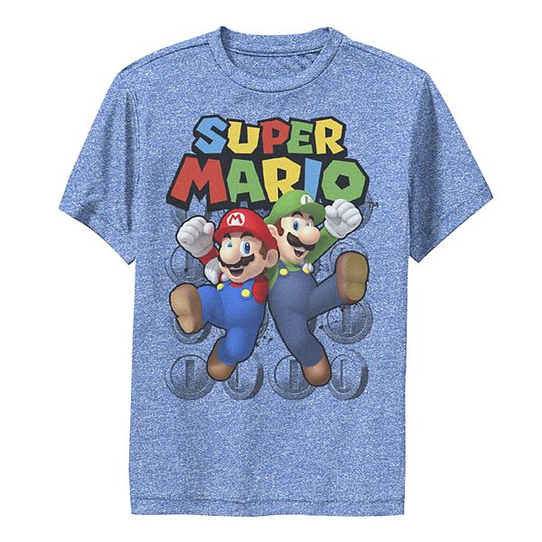 Boys 8-20 Super Mario Luigi & Mario Coin Portrait Graphic Tee