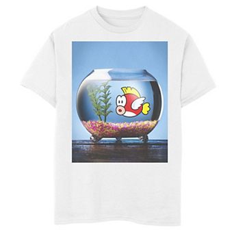 Boys 6-20 Nintendo Super Mario Fish In A Bowl Photo Graphic Tee