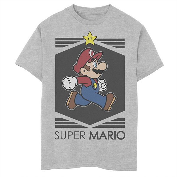 Boys 8-20 Nintendo Super Mario Star Walk Streetwear Graphic Tee