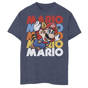 Boys 6-20 Nintendo Super Mario Retro Repeat Raccoon Graphic Tee