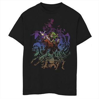 Boys 6-20 Zelda Link Navi Horse Collage Graphic Tee